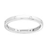 ANELLO FEDINA CON CUBIC ZIRCONIA BIANCHI IN ARGENTO 925 GALVANICA RODIO