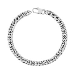 BRACCIALE UOMO CATENA GRUMETTA IN ACCIAIO