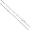 CATENA COREANA DIAMANTATA 160 SEZIONE 1.6 LUNGHEZZA CM 50+5 IN ARGENTO 925 GALVANICA RODIO