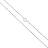 CATENA CARDANO TONDA DIAMANTATA SEZIONE MM 1 LUNGHEZZA CM 50 IN ARGENTO 925 GALVANICA RODIO