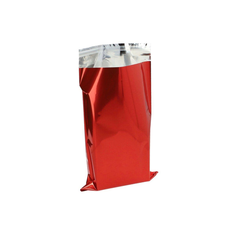 BUSTINA METALLIZZATA ROSSO CM 7 X 12 PER CONFEZIONE REGALO