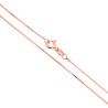 CATENA VENEZIANA DIAMANTATA 015 SEZIONE MM 0.8 LUNGHEZZA CM 45 IN ARGENTO 925 GALVANICA ROSA