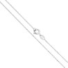 CATENA PALLINA DIAMANTATA 120 SEZIONE MM 1.2 LUNGHEZZA CM 45 IN ARGENTO 925 GALVANICA RODIO