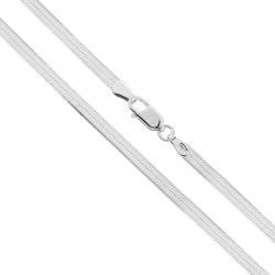 CATENA MAGIK DIAMANTATA 040 SEZIONE MM 3.3 LUNGHEZZA CM 40 IN ARGENTO 925 GALVANICA RODIO