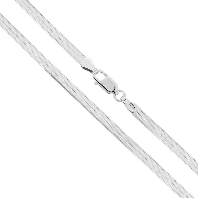 CATENA MAGIK DIAMANTATA 040 SEZIONE MM 3.3 LUNGHEZZA CM 40 IN ARGENTO 925 GALVANICA RODIO