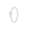 ORECCHINO PIERCING DA NASO CERCHIO TORCHON MM 8 CON PALLINA IN ARGENTO 925