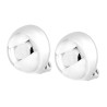 ORECCHINI CLIP SEMISFERA 19 MM IN ARGENTO 925 GALVANICA RODIO