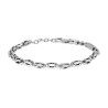 BRACCIALE UOMO MAGLIA IMPERNIATA INGRANAGGI CON ACCESSORIO IN ACCIAIO