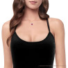 COLLANA CATENA FORZATINA DIAMANTATA CON OVALE ROSSO RUBINO CONTORNATO DA CUBIC ZIRCONIA BIANCHI IN ARGENTO 925 GALVANICA RODIO