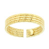 ANELLO FASCIA MULTIFILO DIAMANTATO IN ARGENTO 925 GALVANICA ORO