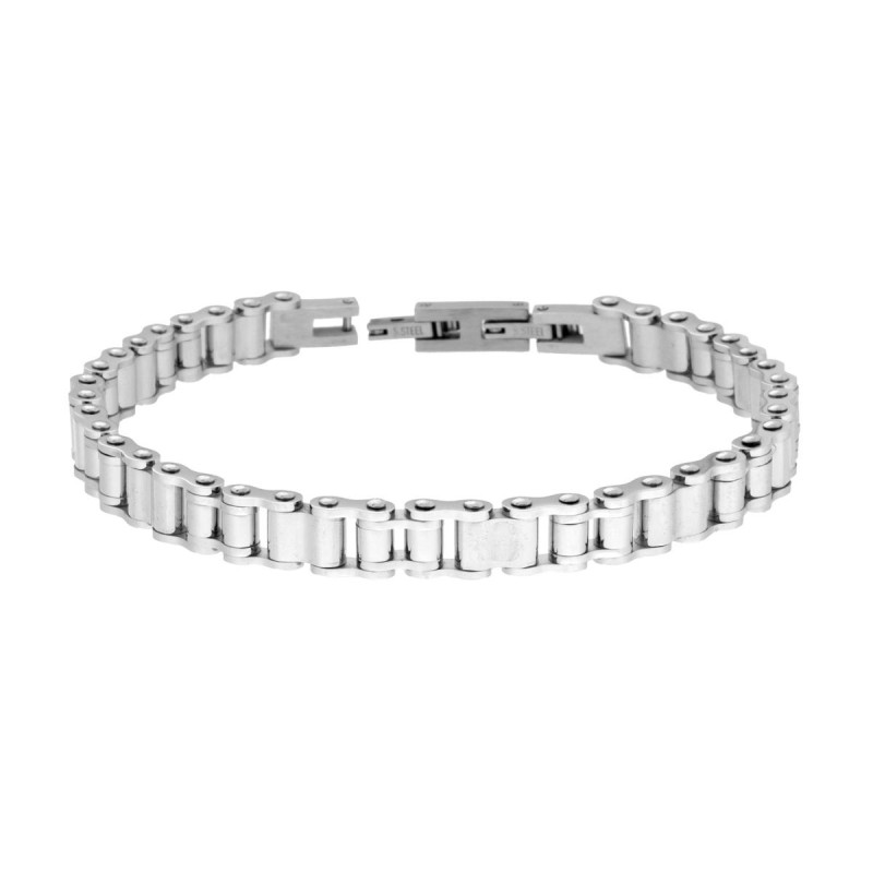 BRACCIALE UOMO CATENA IMPERNIATA IN ACCIAIO
