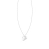 COLLANA CATENA VENEZIANA DIAMANTATA CON PUNTO LUCE CUBIC ZIRCONIA BIANCO IN ARGENTO 925 GALVANICA RODIO