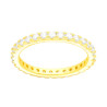 ANELLO ETERNITY VERETTA A GIRO CON CUBIC ZIRCONIA BIANCHI MM 2 IN ARGENTO 925 GALVANICA ORO