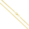 CATENA GRUMETTA DIAMANTATA 050 SEZIONE MM 1,7 LUNGHEZZA CM 50 IN ARGENTO 925 GALVANICA ORO