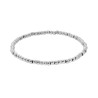 BRACCIALE ELASTICO CON PALLINE LISCE MM 3 IN ACCIAIO