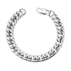 BRACCIALE UOMO CATENA GRUMETTA MM 12 IN ACCIAIO