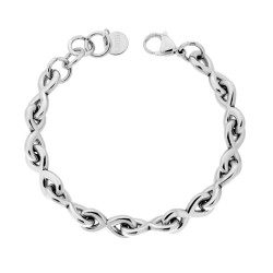 BRACCIALE CATENA INFINITO IN ACCIAIO