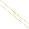 CATENA GRUMETTA 030 SEZIONE MM 1 LUNGHEZZA CM 40 IN ARGENTO 925 GALVANICA ORO