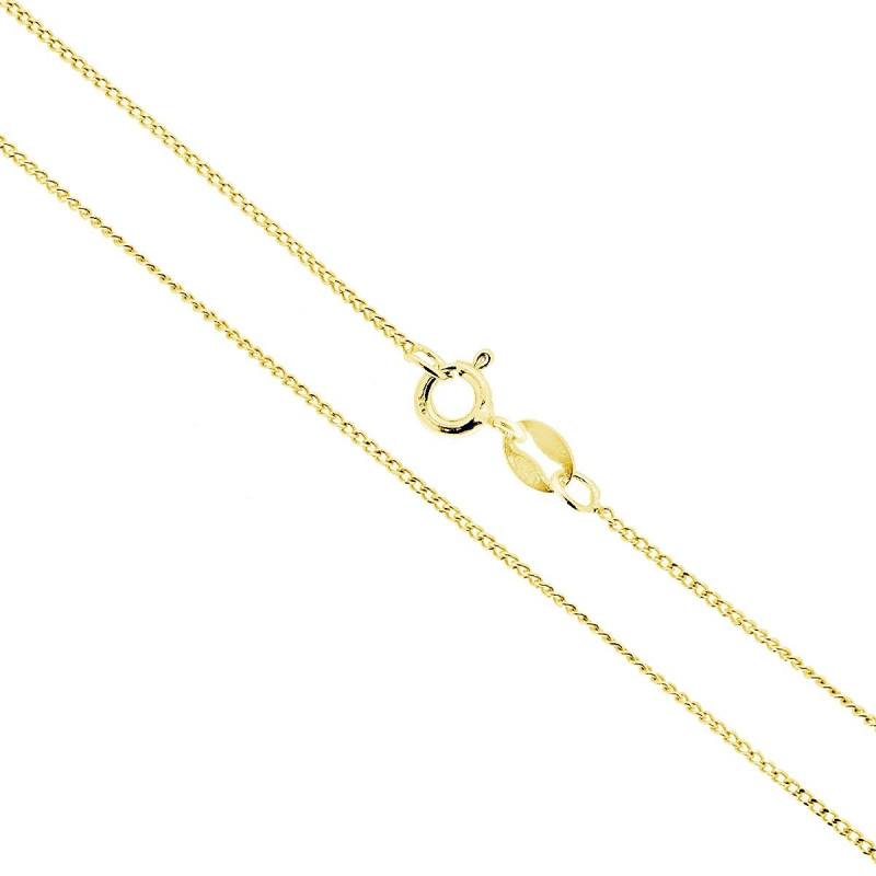 CATENA GRUMETTA 030 SEZIONE MM 1 LUNGHEZZA CM 50 IN ARGENTO 925 GALVANICA ORO