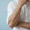 BRACCIALE UOMO CATENA BIZANTINA IN ACCIAIO