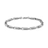 BRACCIALE UOMO CATENA PIASTRE IN ACCIAIO
