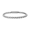 BRACCIALE UOMO CATENA SPIGA IN ACCIAIO