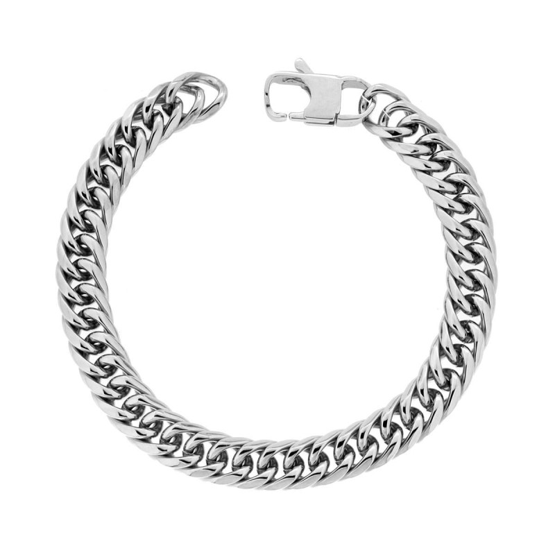 BRACCIALE UOMO CATENA GRUMETTA MM 9 IN ACCIAIO