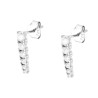 ORECCHINI TENNIS DEGRADE CON CUBIC ZIRCONIA BIANCHI IN ARGENTO 925 GALVANICA RODIO