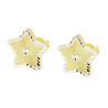 ORECCHINI STELLA DIAMANTATA IN ARGENTO 925 GALVANICA ORO
