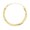 BRACCIALE TRECCIA CON CATENA MAGIK IN ACCIAIO COLORE ORO