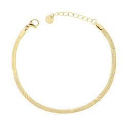 BRACCIALE CATENA MAGIK MM 3 IN ACCIAIO COLORE ORO