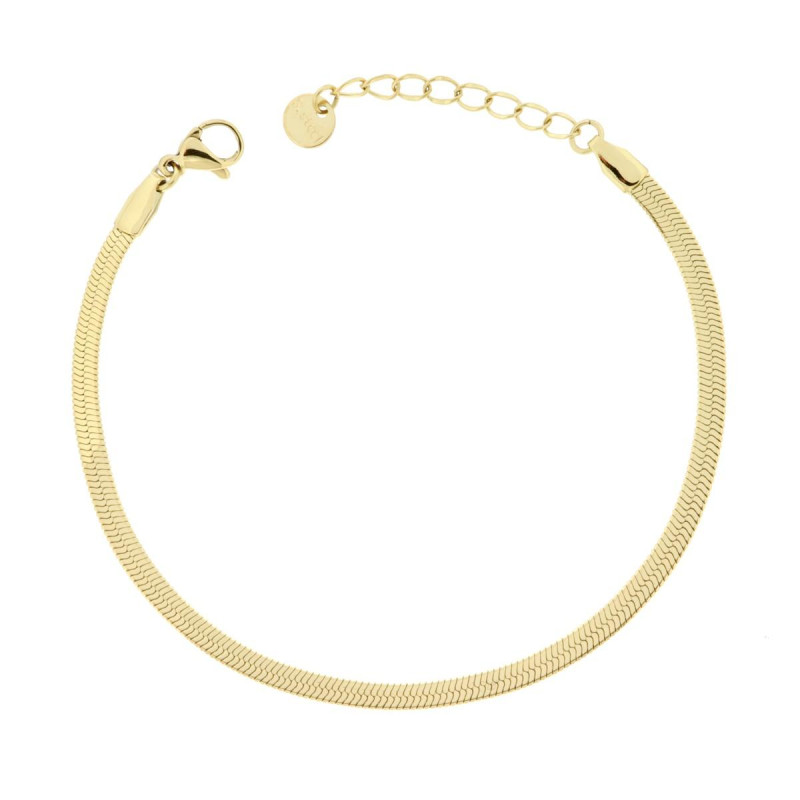 BRACCIALE CATENA MAGIK MM 3 IN ACCIAIO COLORE ORO