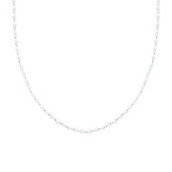 COLLANA CATENA DI PERLE IN ACCIAIO