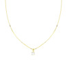 COLLANA CATENA VENEZIANA DIAMANTATA CON PUNTO LUCE CUBIC ZIRCONIA BIANCO MM 4 IN ARGENTO 925 GALVANICA ORO
