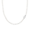COLLANA PERLA MM 6 IN ARGENTO 925 GALVANICA RODIO
