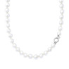 COLLANA PERLA MM 10 IN ARGENTO 925 GALVANICA RODIO