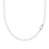 COLLANA PERLA MM 7 IN ARGENTO 925 GALVANICA RODIO