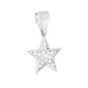 CIONDOLO STELLA CON CUBIC ZIRCONIA BIANCHI IN ARGENTO 925 GALVANICA RODIO