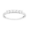 ANELLO VERETTA CON CUBIC ZIRCONIA BIANCO MM 2.8 IN ARGENTO 925 GALVANICA RODIO