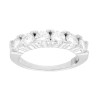 ANELLO VERETTA CON MOISSANITE MM 4 IN ARGENTO 925 GALVANICA RODIO