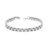 BRACCIALE UOMO MAGLIA IMPERNIATA CM 20 IN ACCIAIO