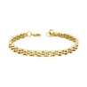 BRACCIALE UOMO MAGLIA IMPERNIATA CM 20+1 IN ACCIAIO COLORE ORO