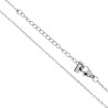 CATENA FORZATINA DIAMANTATA SEZIONE MM 1.4 LUNGHEZZA CM 45+5 IN ACCIAIO
