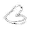 ANELLO FILO AMORE CON SAGOMA CUORE IN ACCIAIO