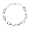 BRACCIALE CATENA FORZATINA MULTIMAGLIA IN ACCIAIO