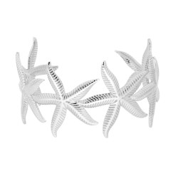 BRACCIALE RIGIDO MODELLO SCHIAVA STELLE MARINE IN ACCIAIO