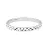 BRACCIALE RIGIDO MODELLO SCHIAVA CATENA ONDULATA IN ACCIAIO