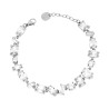 BRACCIALE TENNIS CON CRYSTAL MULTITAGLIO BIANCHI IN ACCIAIO
