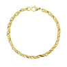 BRACCIALE UOMO CATENA PESCI IN ACCIAIO COLORE ORO