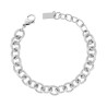 BRACCIALE CATENA FORZATINA GODRONATA IN ACCIAIO